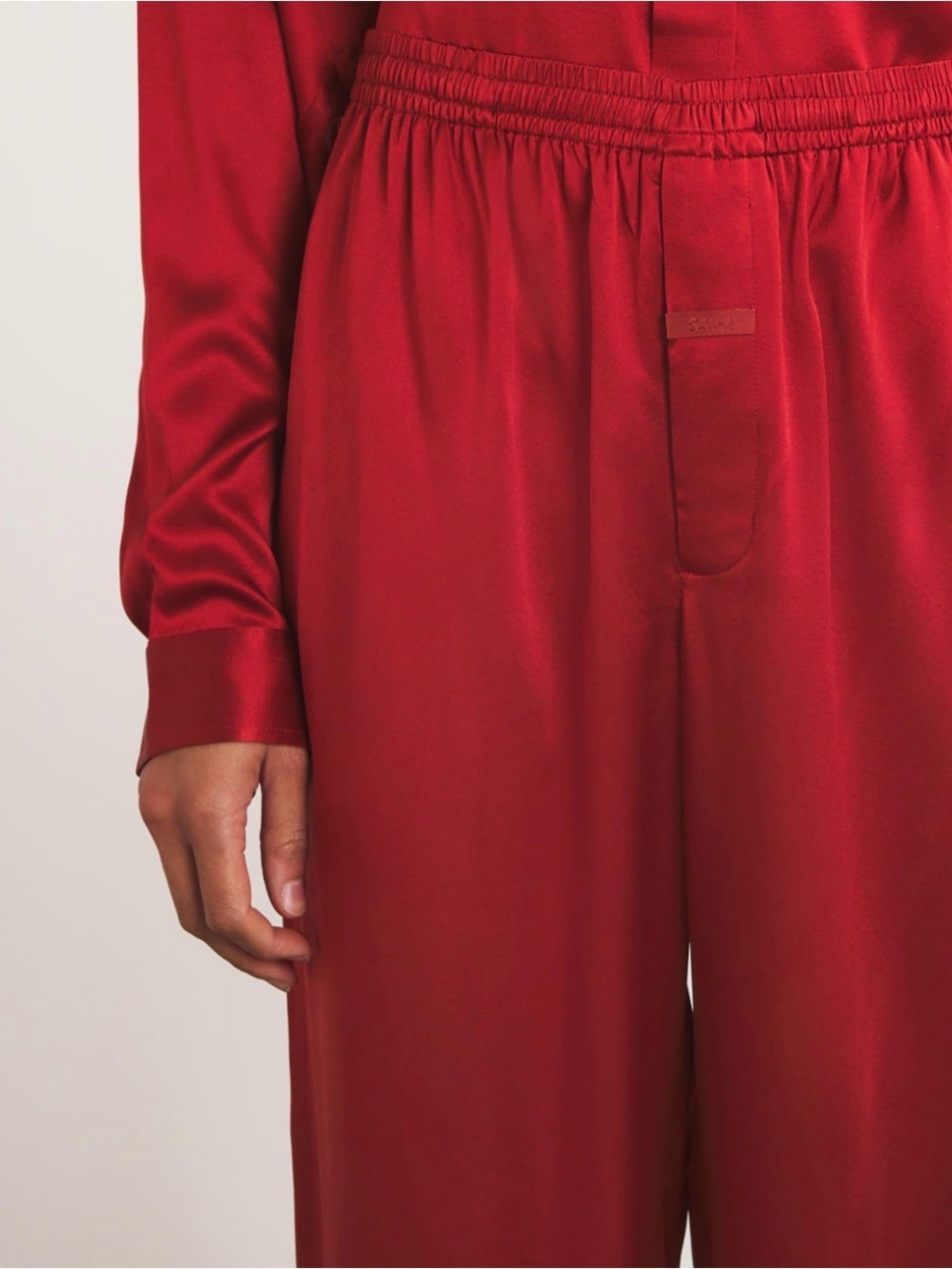 ❤️ SKIMS Woven Shine Sleep Pants | Brick | XS | NWOT